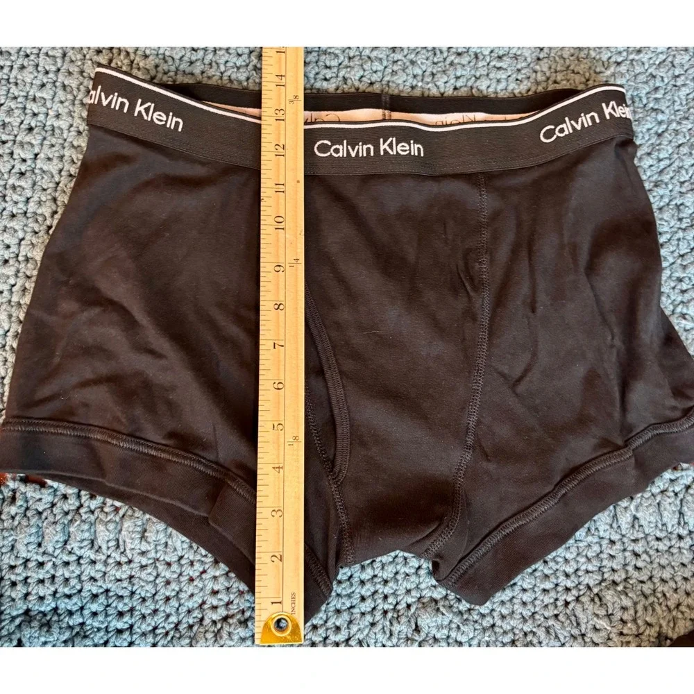 Calvin Klein Mens Cotton Stretch Boxer Briefs 4-Pack Black XL NB1897